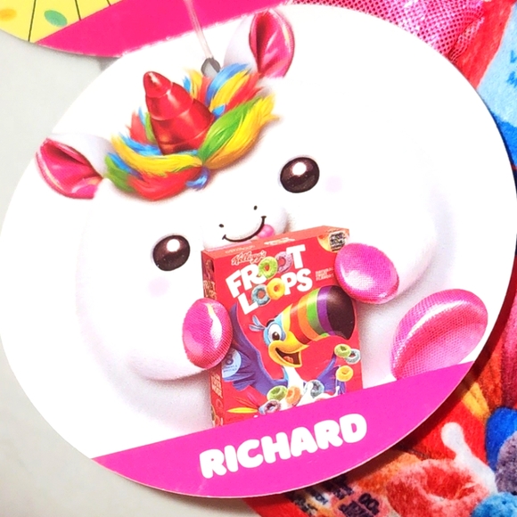 🎁Gave as FREE GIFT w order! 🦄 RICHARD 🦄 Froot Loop wUnicorn Rainbow - Picture 3 of 7